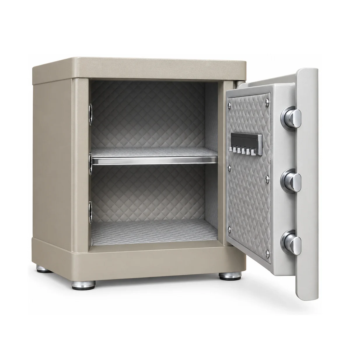 Két sắt BOFA ZB-45FX màu Cánh ghi sáng thân kaki, mở cửa