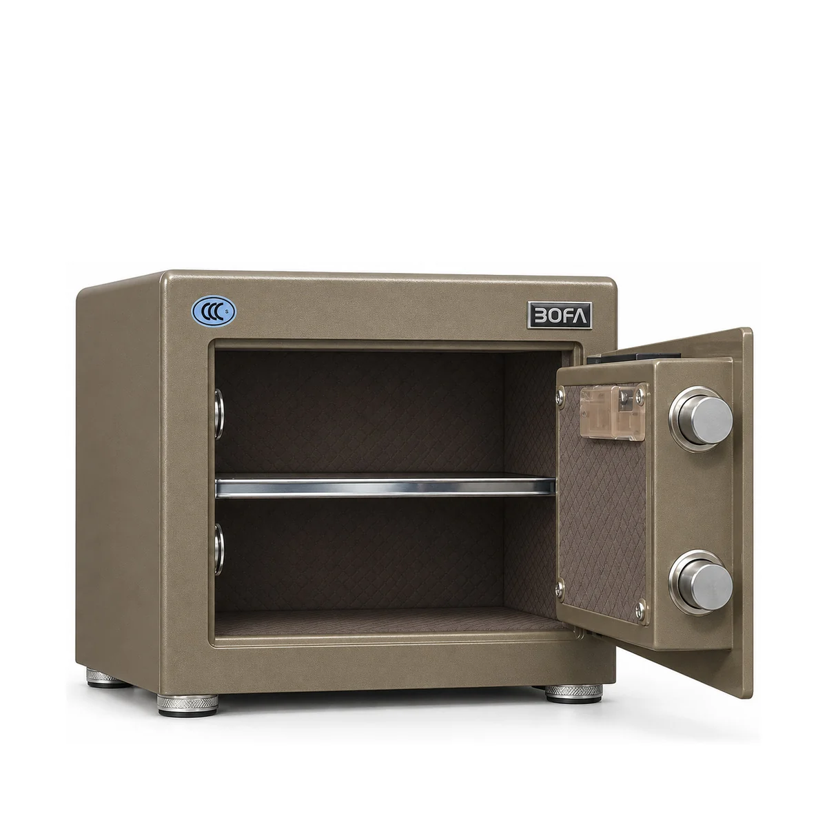 Két sắt BOFA BF-30ZY màu Vàng Gold Ánh Kim, mở cửa