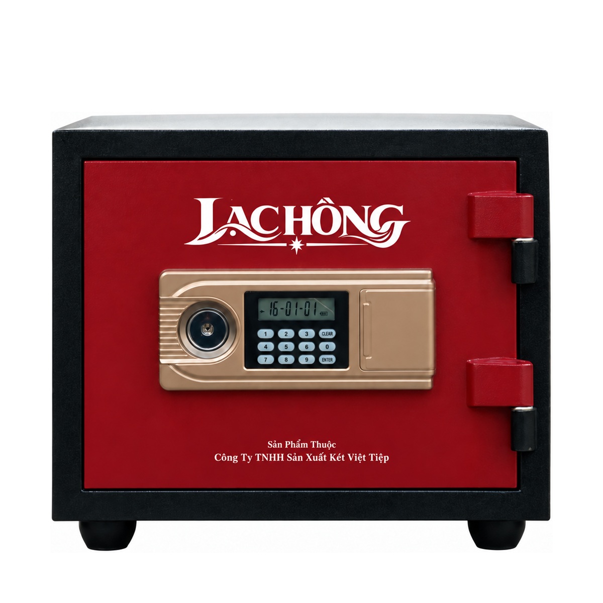 Két sắt Lạc Hồng KE38 E – màu đen phối đỏ