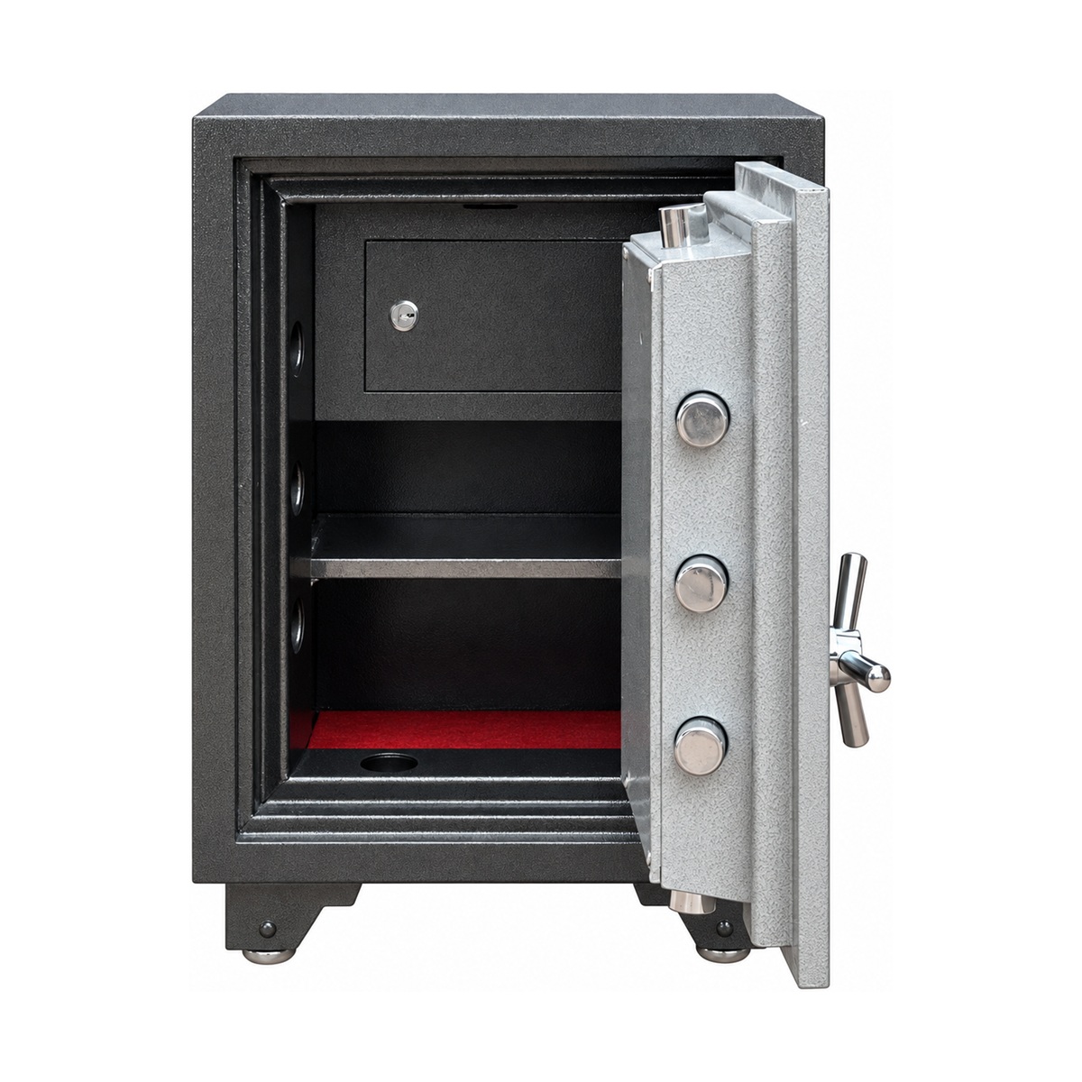 Két sắt Lạc Hồng SC600 E – mở cánh, khoang chứa bên trong