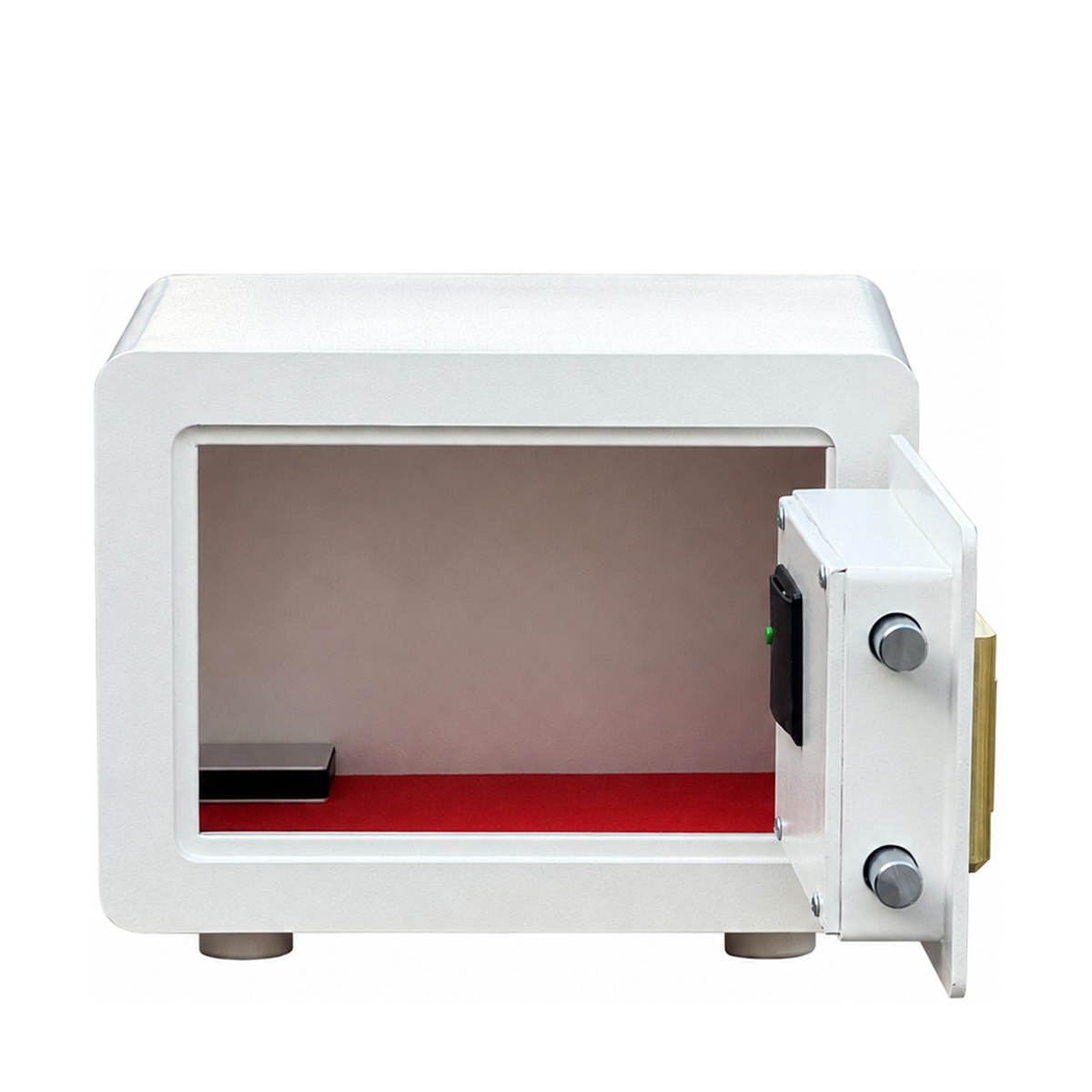 Két sắt Lạc Hồng VSC28 Ultra – màu trắng, mở cánh, khoang chứa bên trong