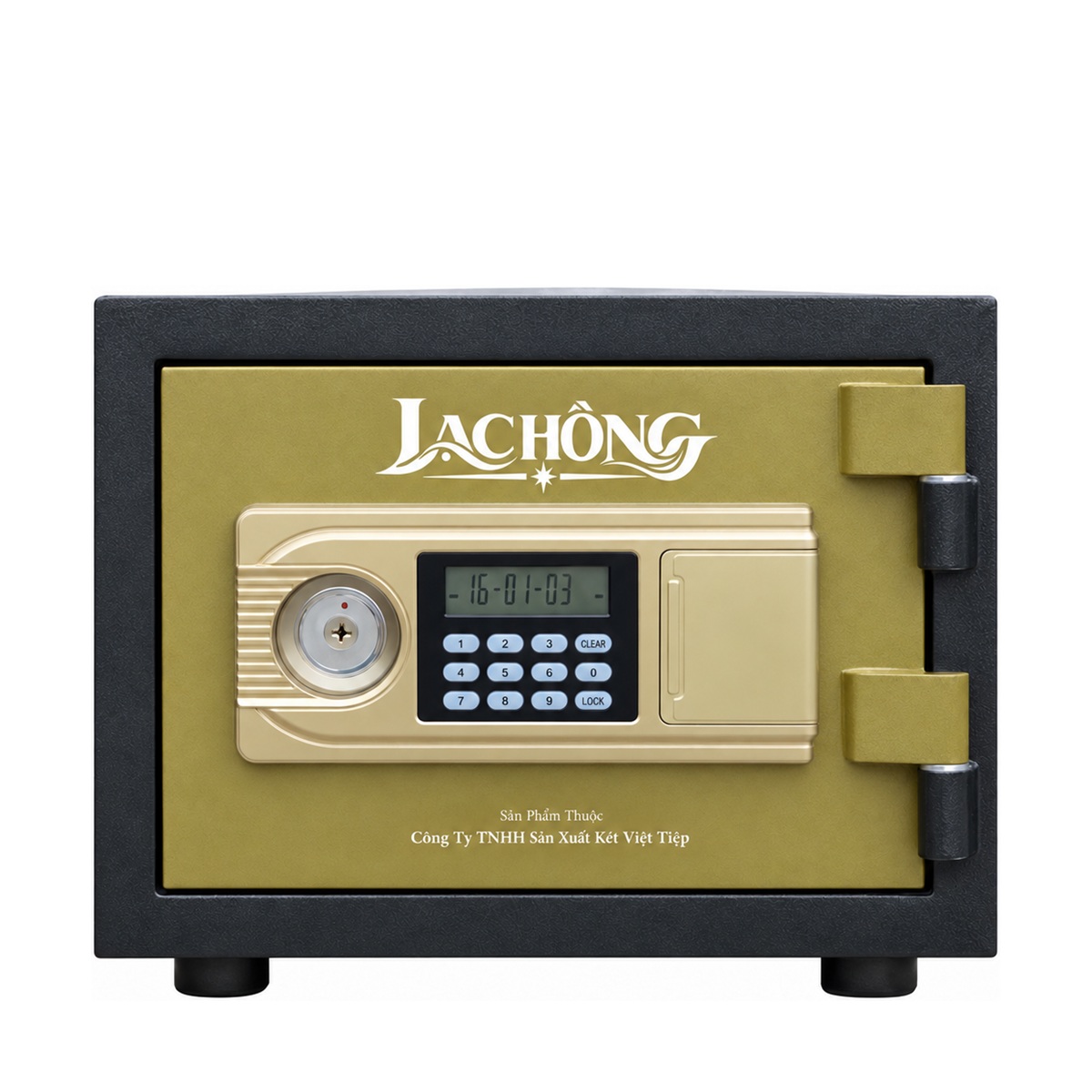 Két sắt Lạc Hồng KE28 E – màu đen phối vàng
