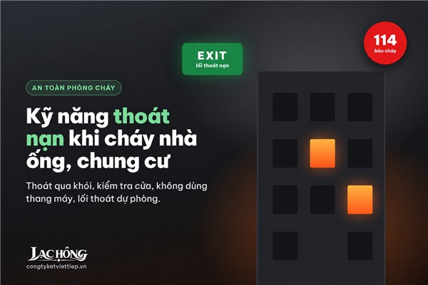 Kỹ năng tho&aacute;t nạn khi ch&aacute;y nh&agrave; ống, chung cư: cả nh&agrave; n&ecirc;n biết