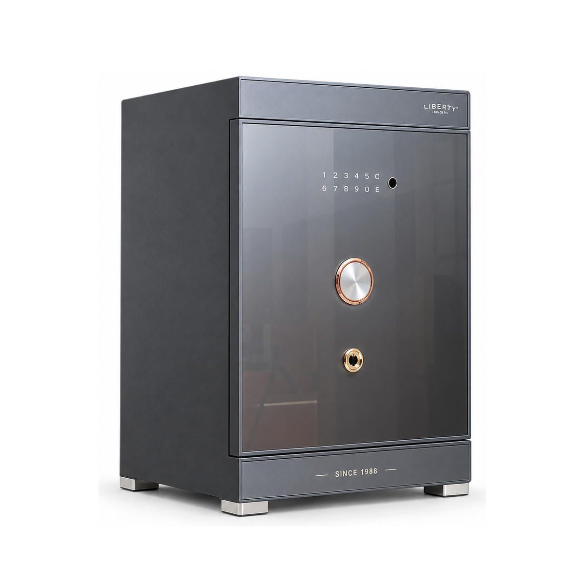 Két sắt Liberty LB68-S8 Pro màu Xám Titan, đóng cửa