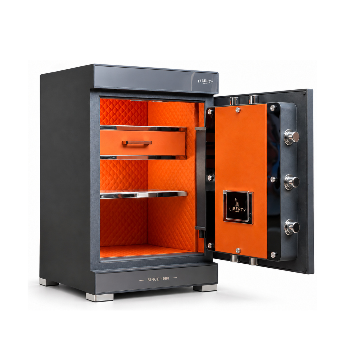 Két sắt Liberty LB68-S8 Pro màu Xám Titan, mở cửa