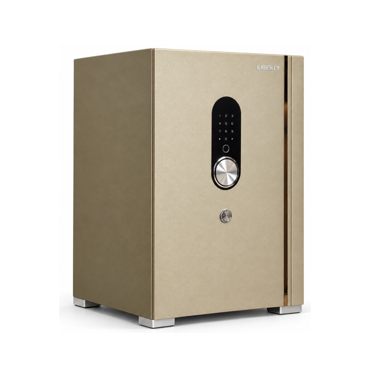 Két sắt Liberty LB68 S10 Pro màu Nỉ Vàng Gold, đóng cửa