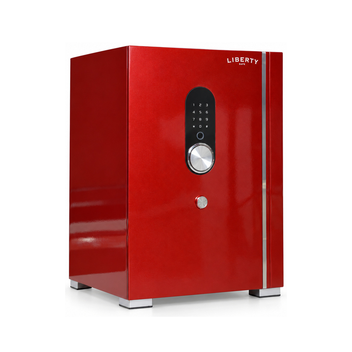 Két sắt Liberty LB68 S10 Pro màu Đỏ Ruby, đóng cửa
