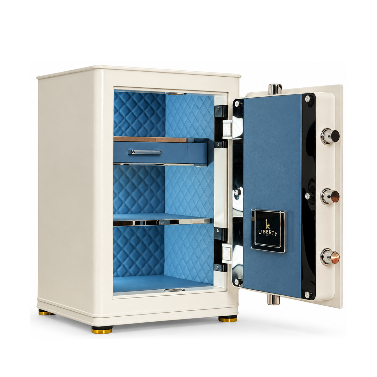 Két sắt Liberty LB79 S12 Pro màu Nỉ Trắng, mở cửa