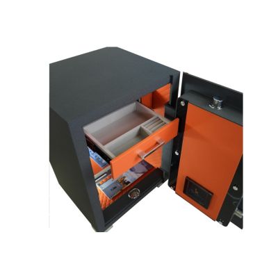 Két sắt Liberty LB50 S10 Pro – màu xám, mở cánh, khoang chứa bên trong