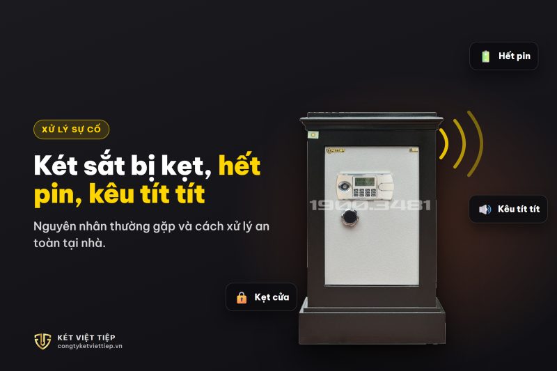 K&eacute;t sắt bị kẹt, hết pin, k&ecirc;u t&iacute;t t&iacute;t: nguy&ecirc;n nh&acirc;n v&agrave; c&aacute;ch xử l&yacute;